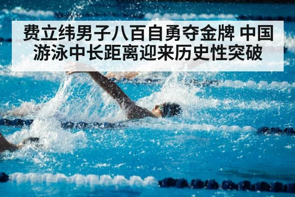 费立纬男子八百自勇夺金牌 中国游泳中长距离迎来历史性突破